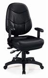 Black Leather Richmond Chair